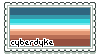 a stamp with the cyberdyke flag and text that reads 'cyberdyke'