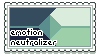 a stamp with the emotion neutralizer flag and text that reads 'emotion neutralizer'