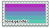 a stamp with the lonegender flag and text that reads 'lonegender'