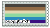 a stamp with the puppybutch flag and text that reads 'puppybutch'