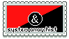 a stamp with the system anarchist flag and text that reads 'system anarchist'